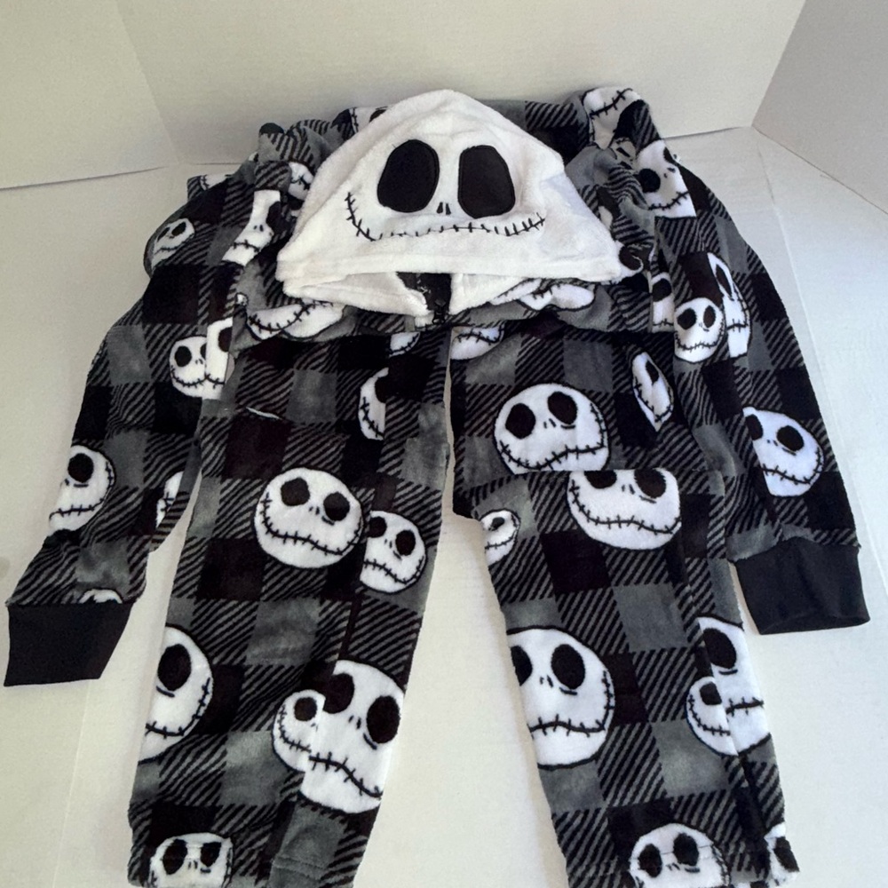 Disney Jack Skellington Kids Costume/sleepwear- Black and White